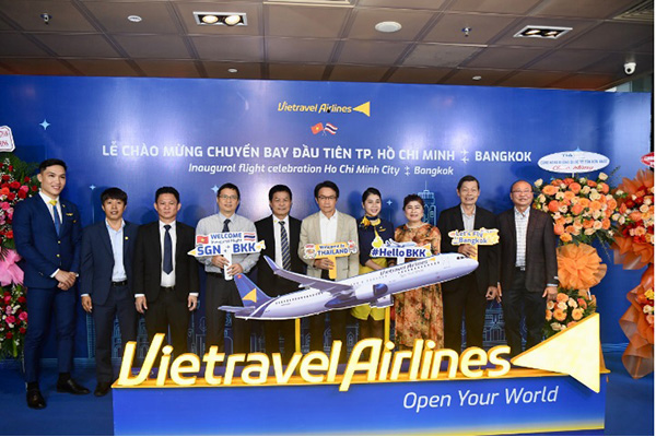 Vietravel Airlines khai trương đường bay TP Hồ Chí Minh - Bangkok